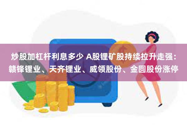 炒股加杠杆利息多少 A股锂矿股持续拉升走强：赣锋锂业、天齐锂业、威领股份、金圆股份涨停