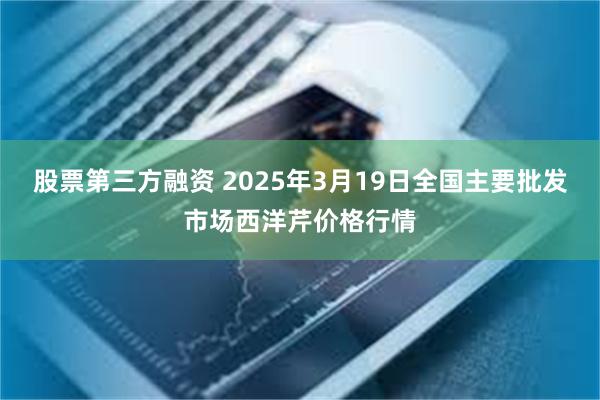 股票第三方融资 2025年3月19日全国主要批发市场西洋芹价格行情